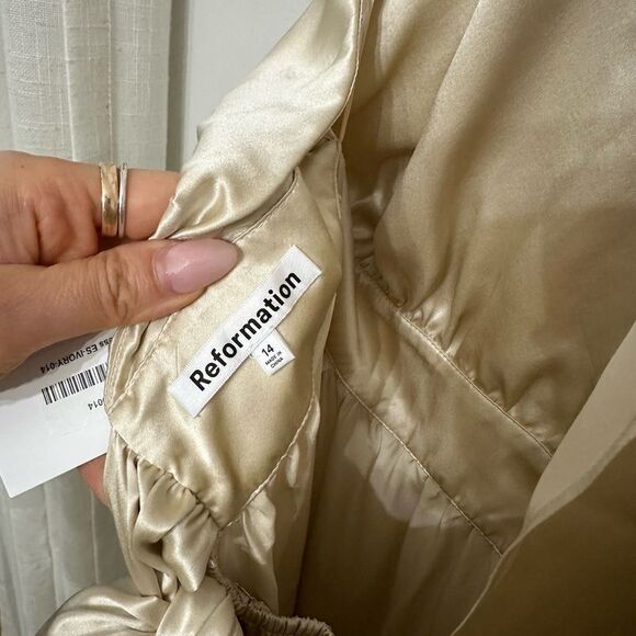 Reformation Alani Silk Halter Maxi Dress - Picture 5 of 7